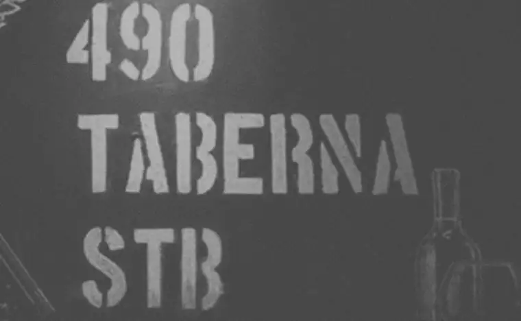 Placa pintada 490 Taberna STB